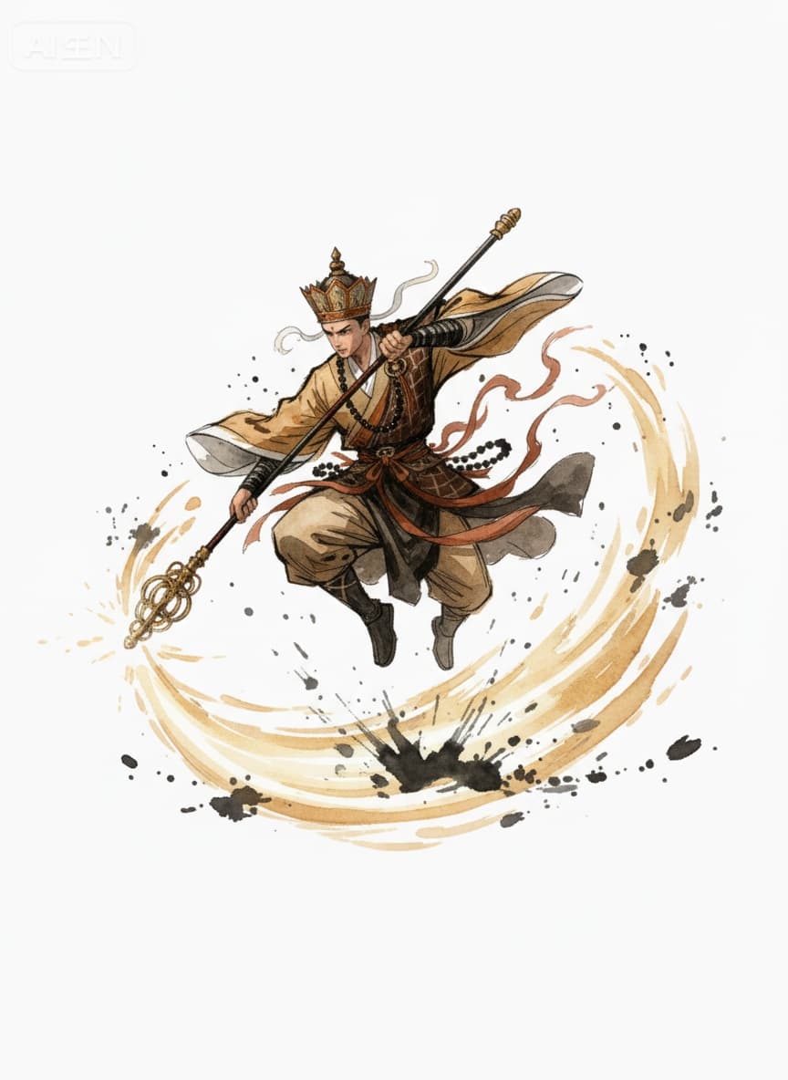 武侠禅杖特效 start_frame