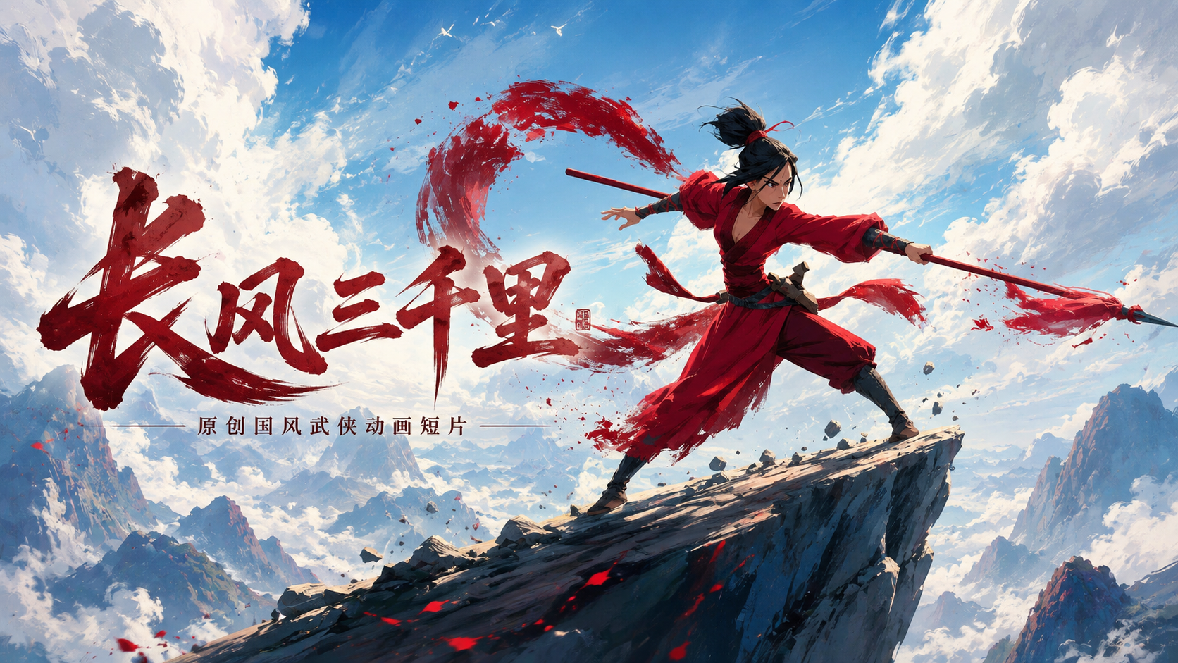 长风三千里丨国风武侠动画动作短片