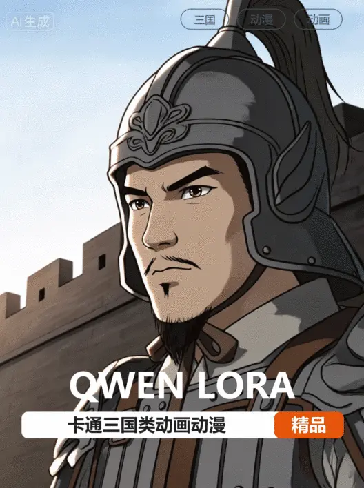 Qwen-卡通三国类动画动漫