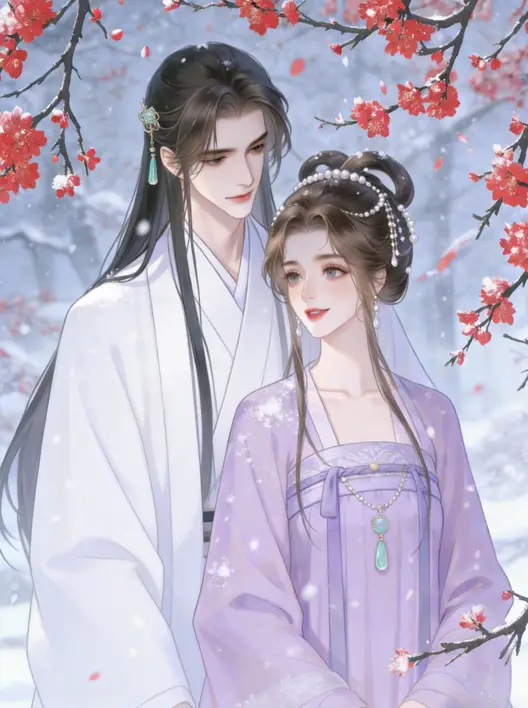 推文小说封面情侣插画