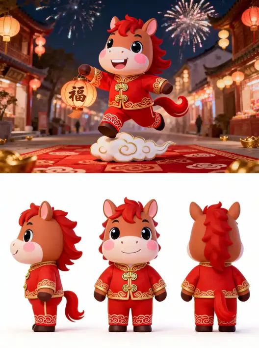 三视图一键生成（无需提示词）