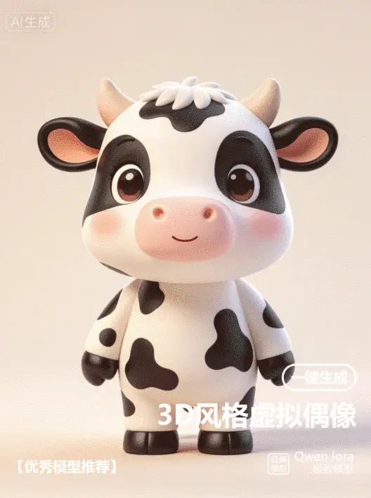Qwen_3D风格虚拟偶像