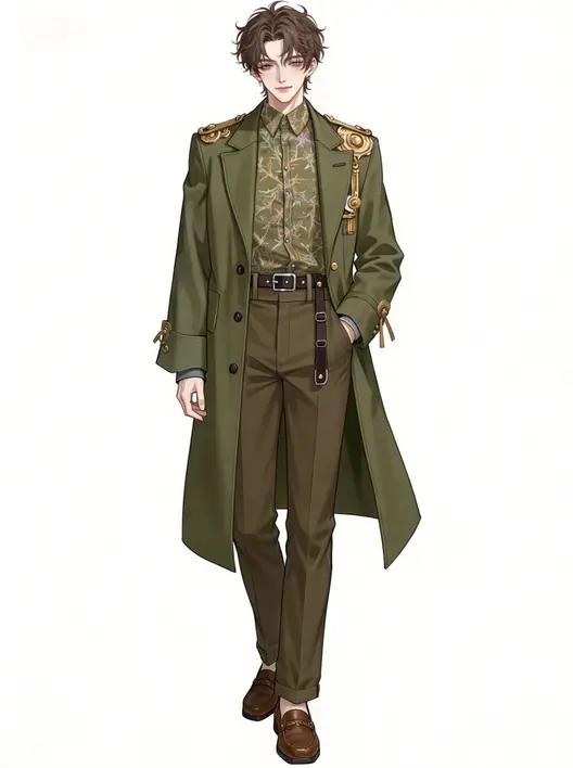 漫剧立绘 || 休闲穿搭男角色立绘插画