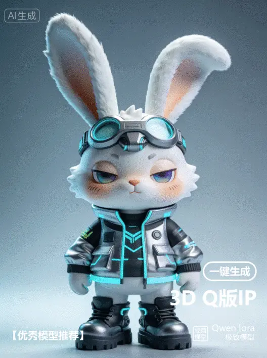 Qwen_3D Q版IP形象