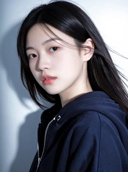 清透甜妹妆容，元气灵动姿态