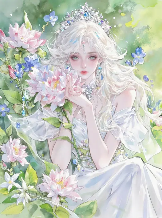 古风水彩画