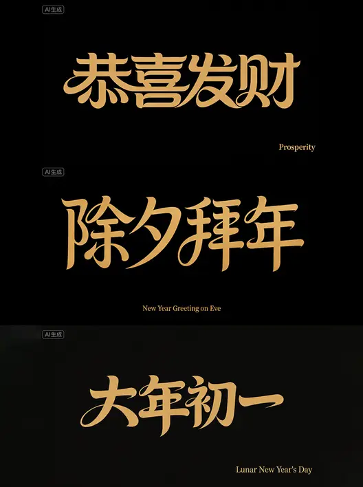 线条流畅舒展字体