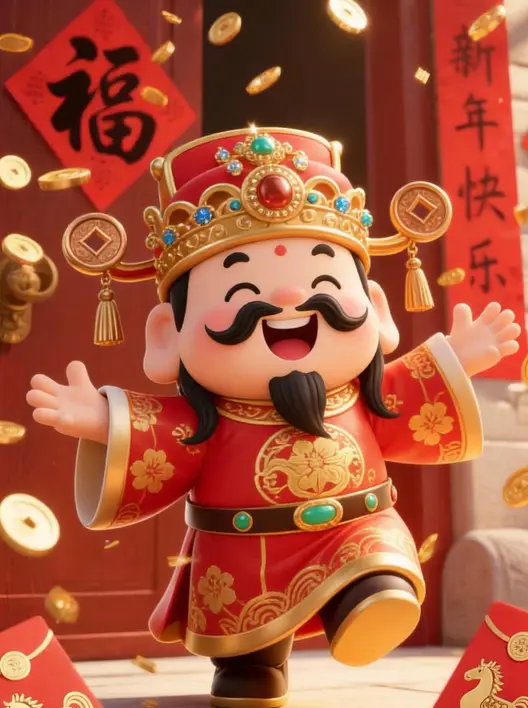 XIHUA_马年春节-迎财神