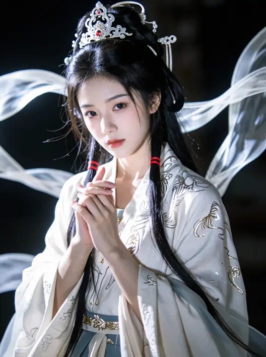 古典东方美人，肌理质感