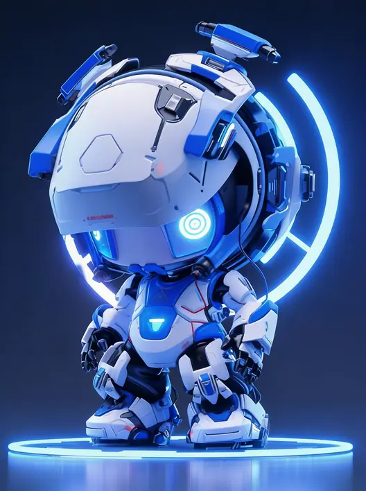 小机器人公仔3D盲盒