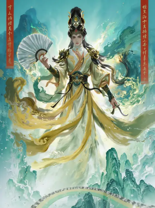 水墨风武侠玄幻插画风格