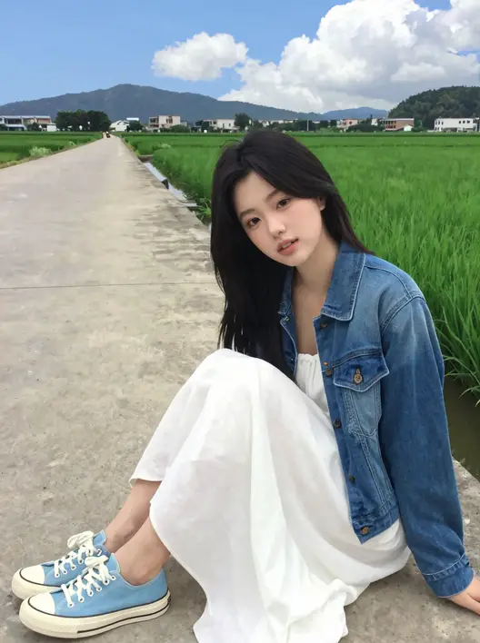 光线柔和自然，非均匀打光，表情自然松弛