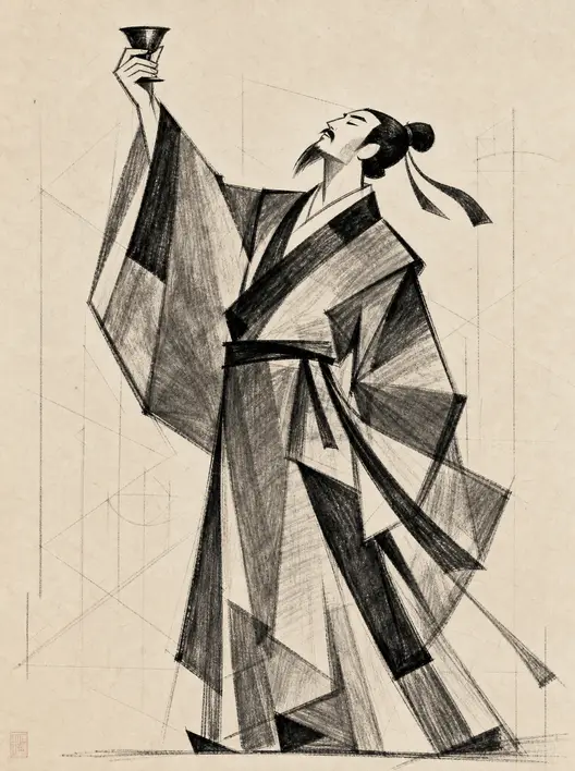 抽象风格素描