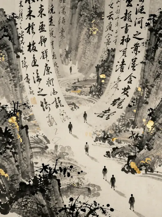 中国水墨|书法和佛经