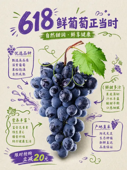 618海报✨产品摄影+手绘信息图表科普