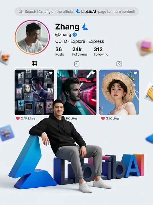 社交引流利器-人物×Logo×社交界面
