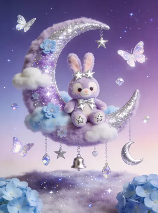 梦幻毛绒玩偶场景海报