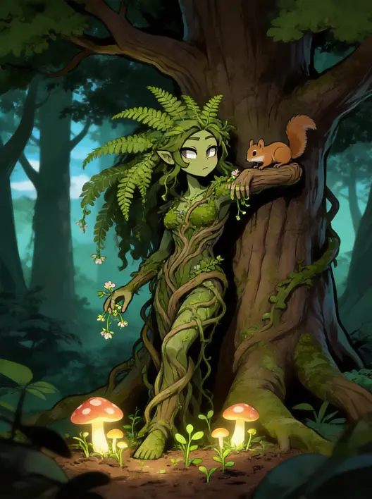 Q版卡通游戏角色插画场景设计