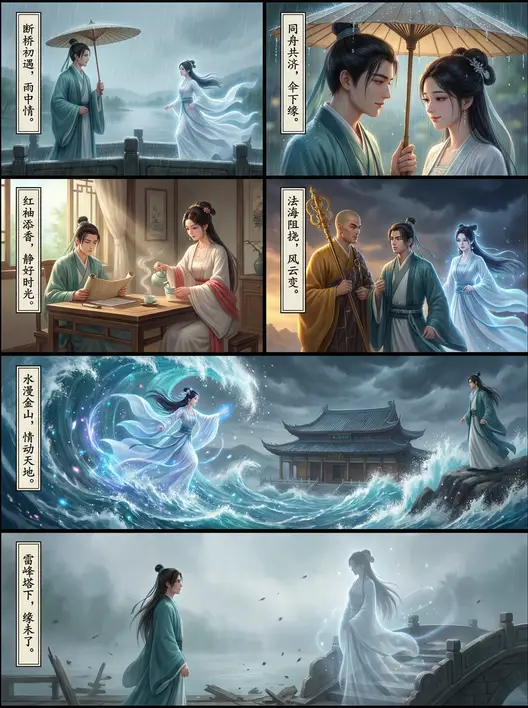 古风叙事漫画六宫格