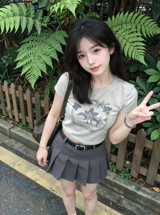 美颜效果全开，日常快照风格