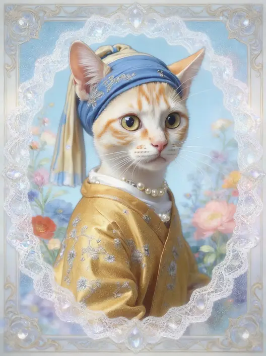 唯美梦幻蕾丝边框插图