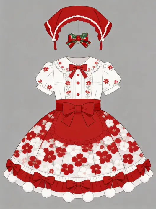 Q版服饰设计_OC服饰汉服设计娃衣稿