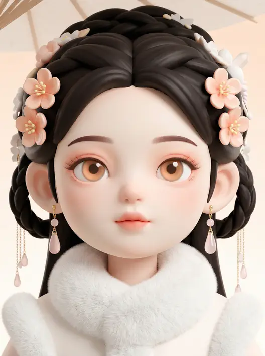 软萌糯糯・桃花少女|3D人像