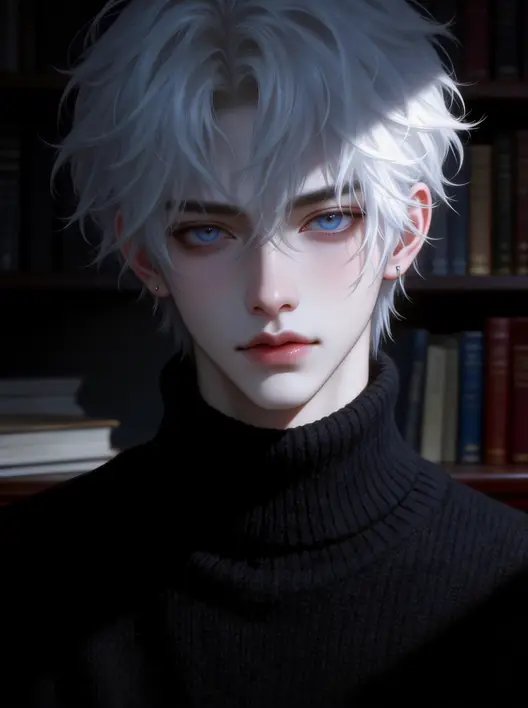 小说推文男生插画