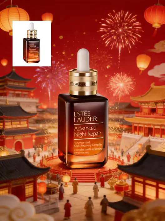 一键新年喜庆巨型产品展示场景