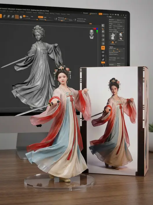 一键万能3D建模手办爆款生成