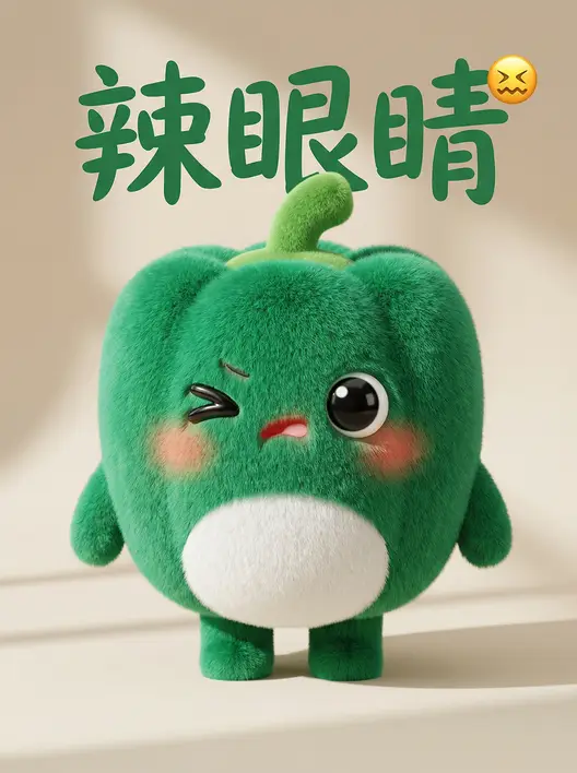 治愈系 毛绒玩偶 菜就多练 3D表情包