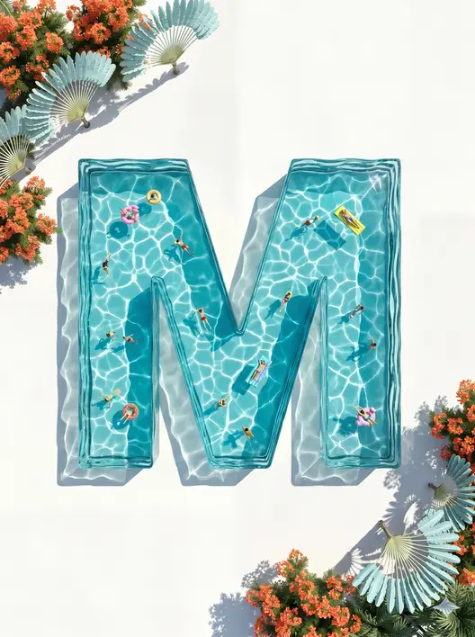 字母泳池