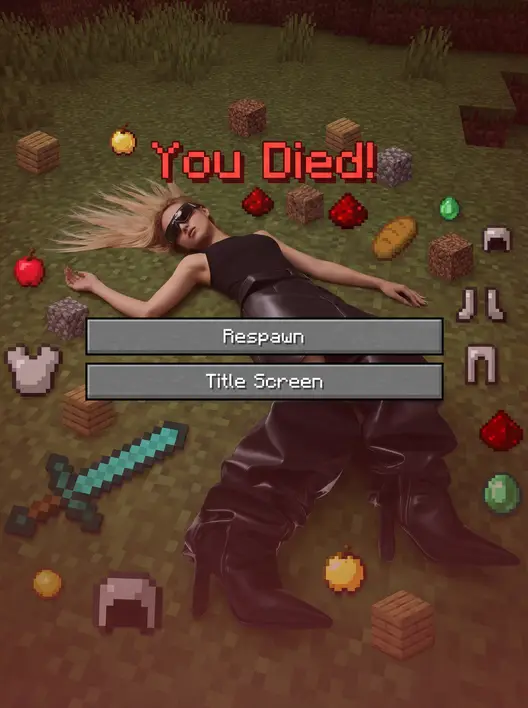 我的世界死亡画面模拟