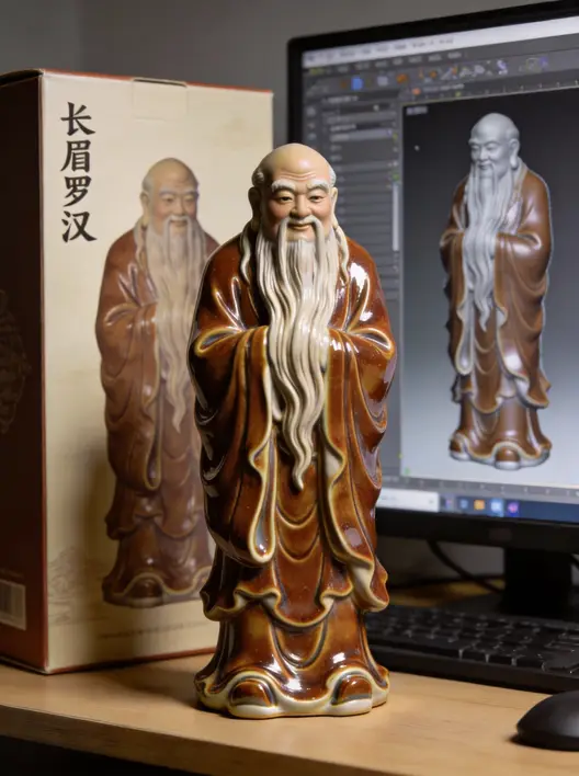 一键生成东方神话人物手办